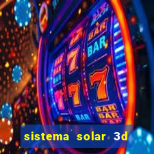 sistema solar 3d em movimento